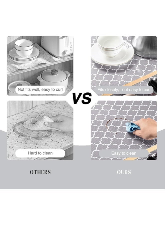 Arabest Shelf Liner for Kitchen 45×1000cm Non-slip food grade EVA cabinet liner Non-Adhesive Drawer Mats waterproof and oilproof Suitable for shelves, kitchen cabinets, refrigerators, lockers, desks - Image 5